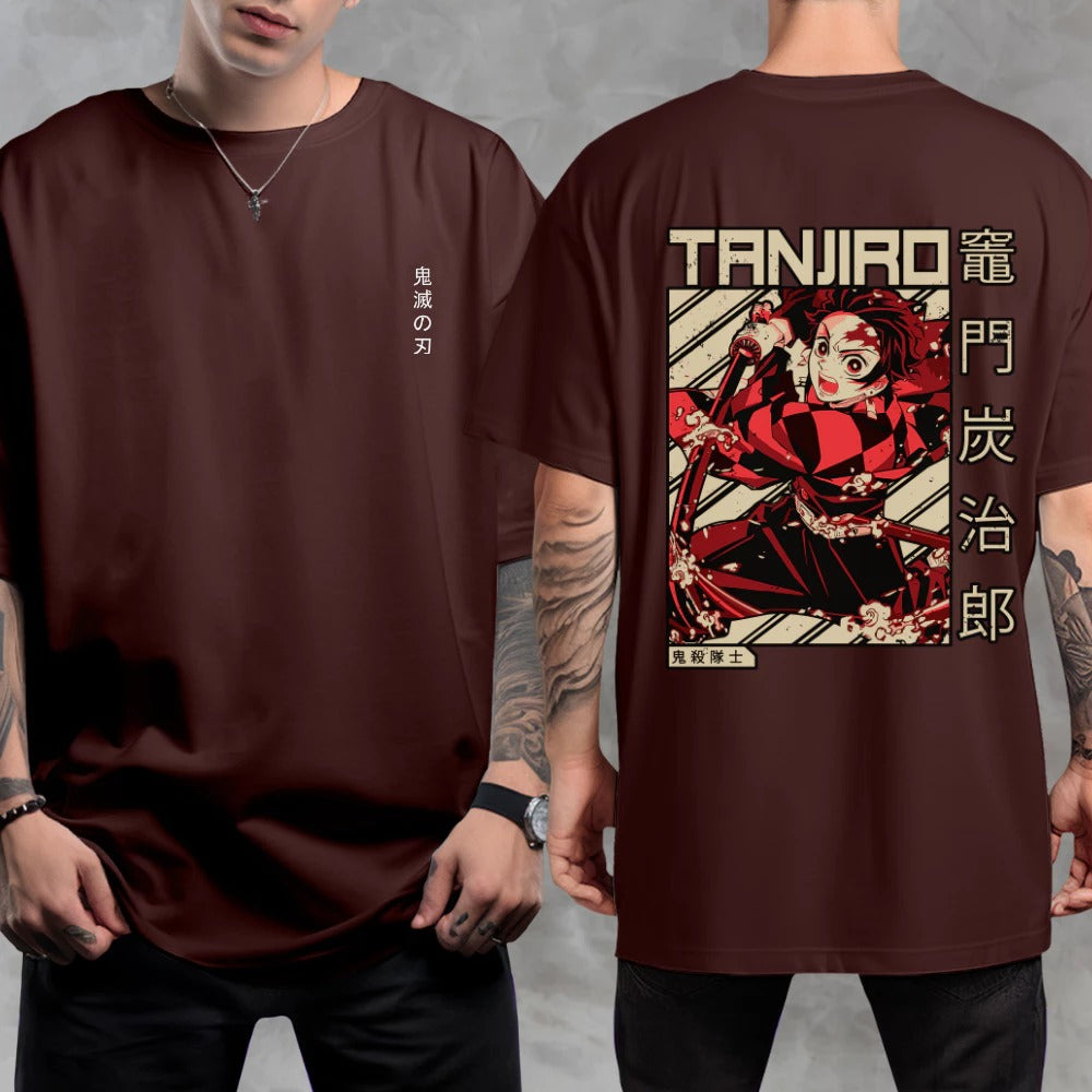 Camiseta Oversized Tanjiro Kamado