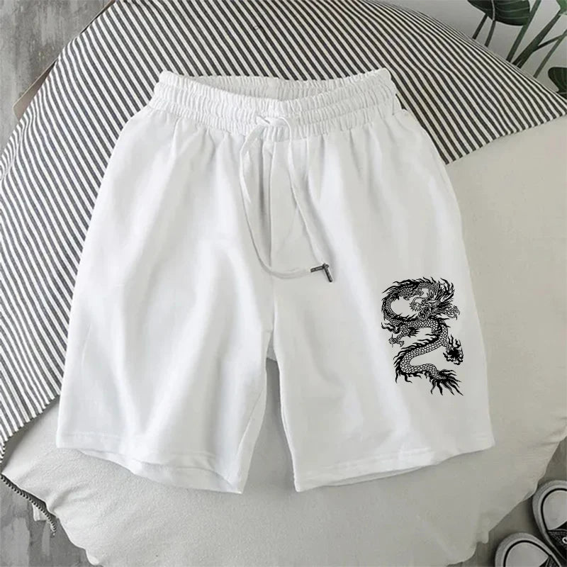 Short Moletom Dragon - Branco