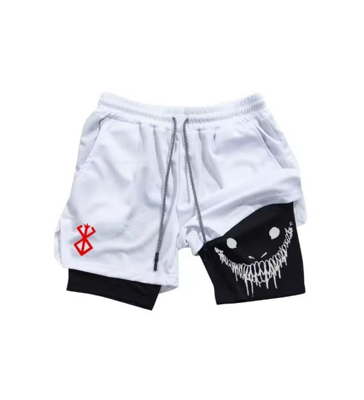 Short Esportivo de Academia Masculino 2 em 1 - Berserk Men