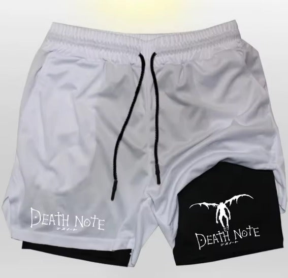 Short Esportivo de Academia Masculino 2 em 1 - Death Note